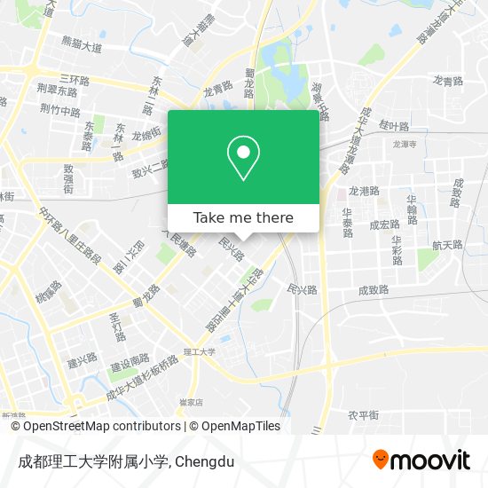 成都理工大学附属小学 map