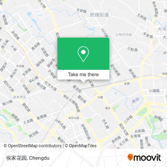 侯家花园 map