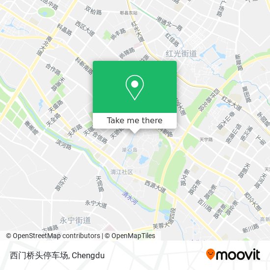西门桥头停车场 map