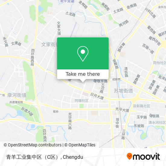 青羊工业集中区（C区） map