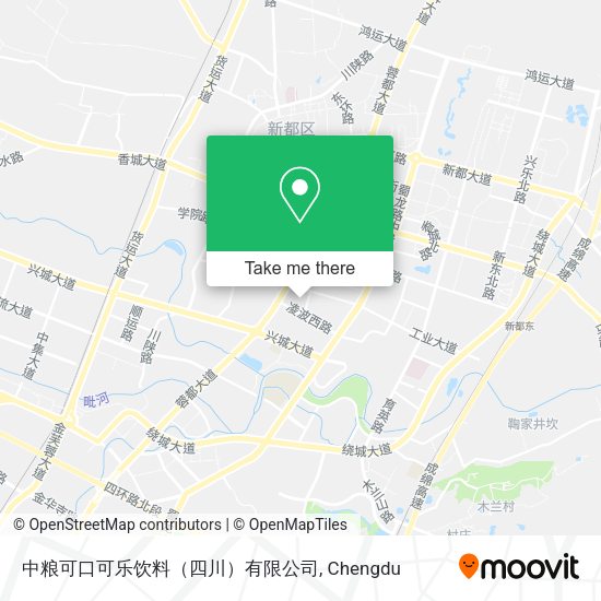 中粮可口可乐饮料（四川）有限公司 map