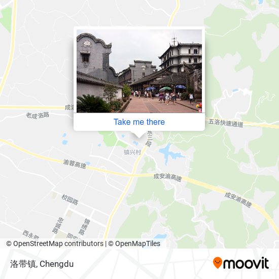 洛带镇 map