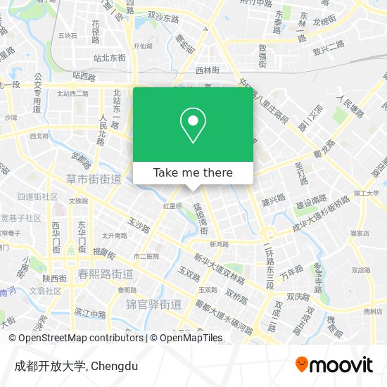 成都开放大学 map