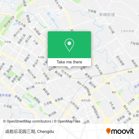 成都后花园三期 map