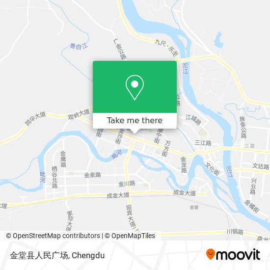 金堂县人民广场 map
