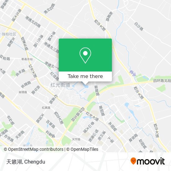天籁湖 map
