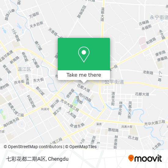 七彩花都二期A区 map