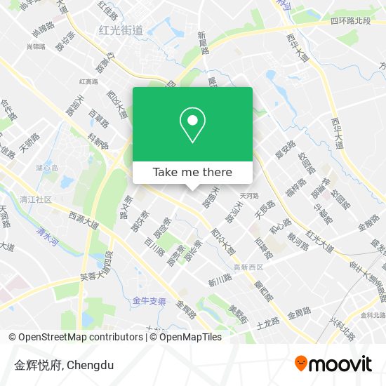 金辉悦府 map
