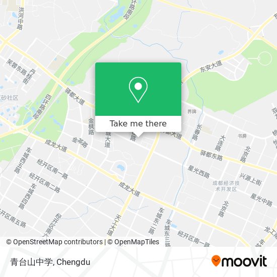 青台山中学 map