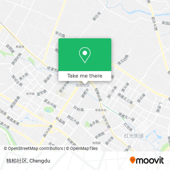 独柏社区 map