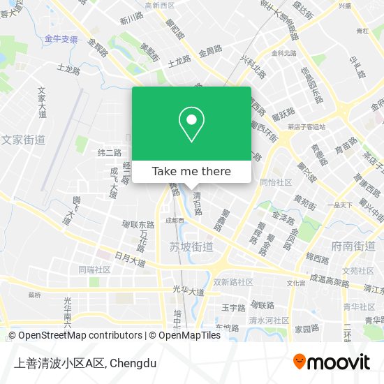 上善清波小区A区 map