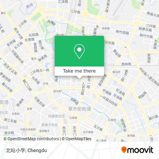 北站小学 map