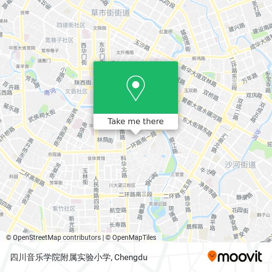 四川音乐学院附属实验小学 map