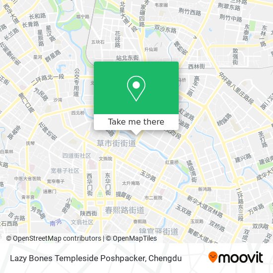 Lazy Bones Templeside Poshpacker map