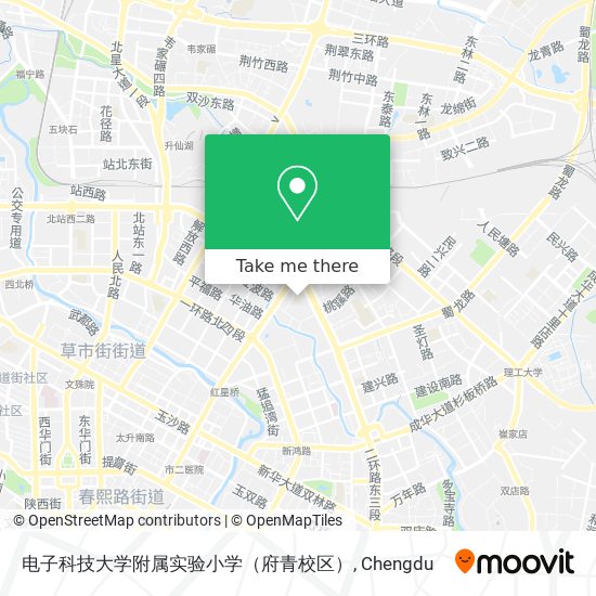 电子科技大学附属实验小学（府青校区） map