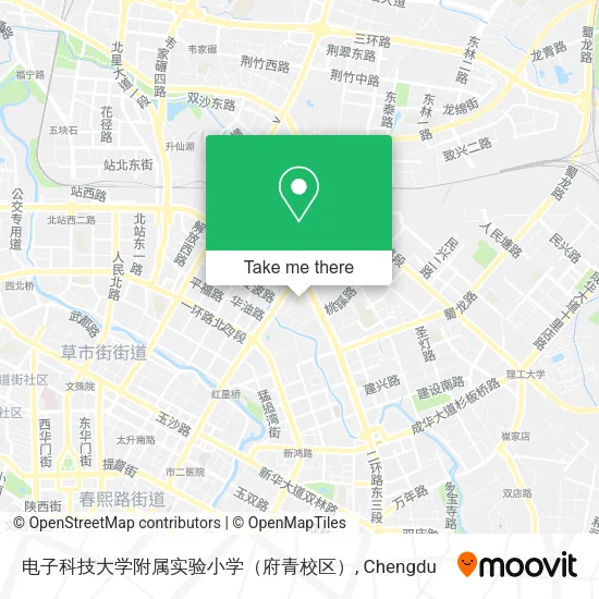 电子科技大学附属实验小学（府青校区） map