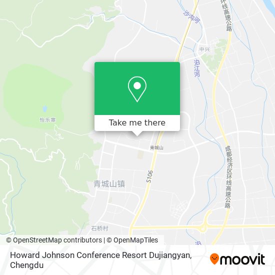 Howard Johnson Conference Resort Dujiangyan map