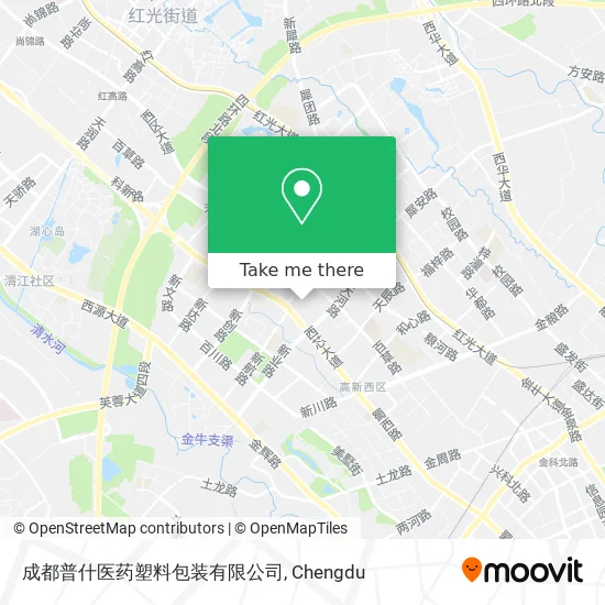 成都普什医药塑料包装有限公司 map