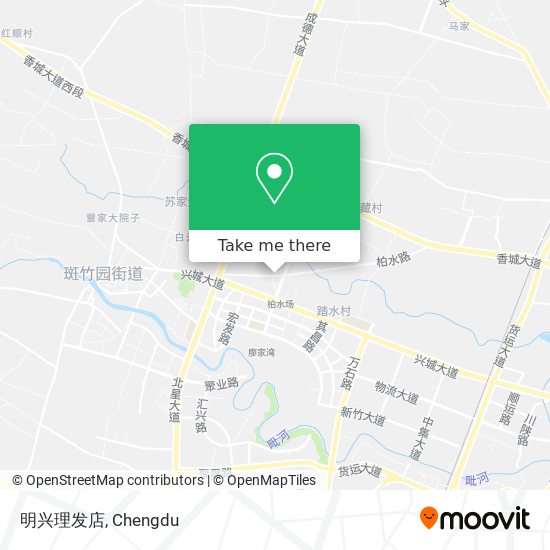 明兴理发店 map