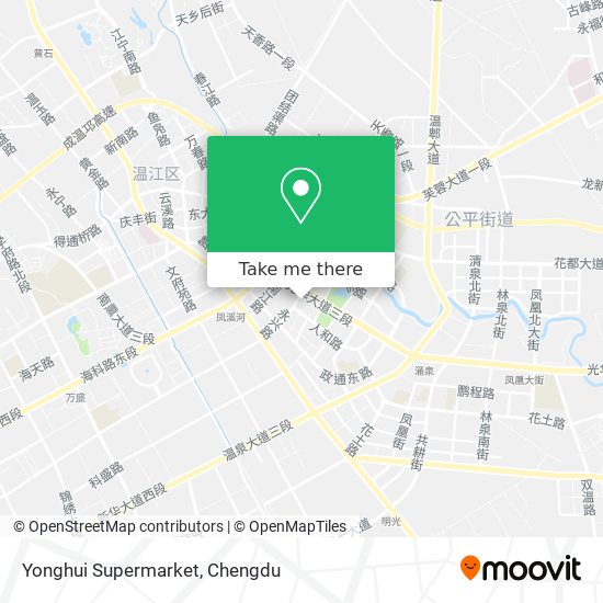 Yonghui Supermarket map