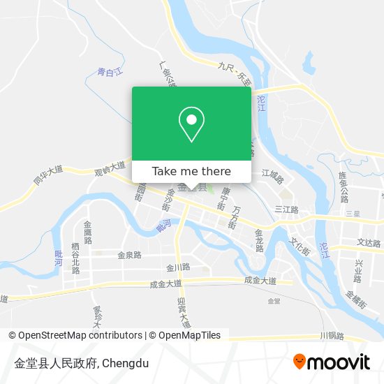 金堂县人民政府 map