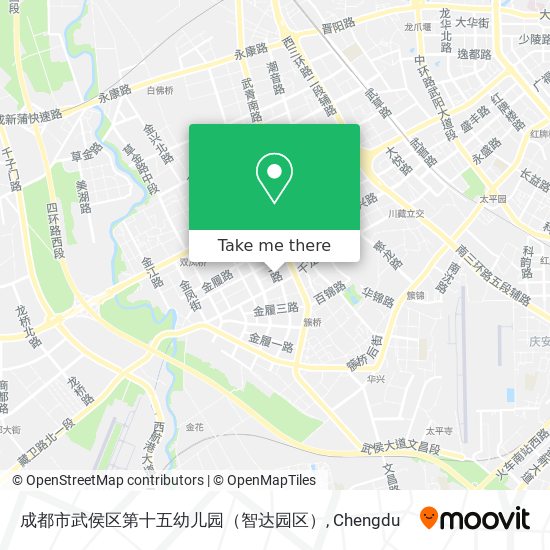 成都市武侯区第十五幼儿园（智达园区） map