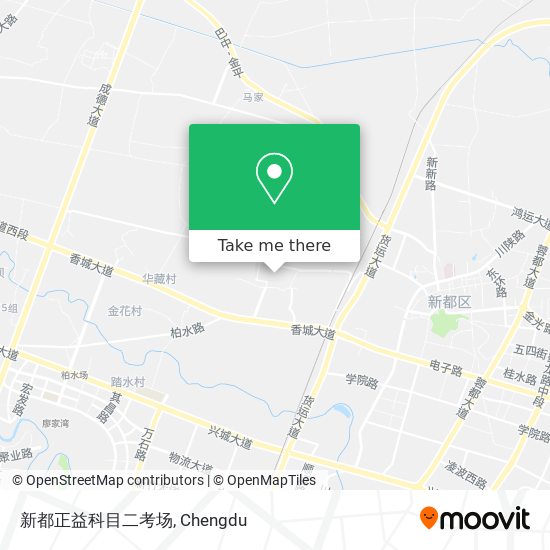 新都正益科目二考场 map