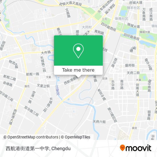 西航港街道第一中学 map
