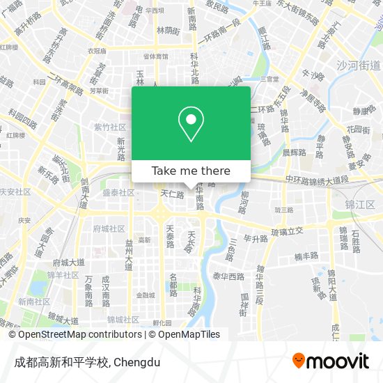 成都高新和平学校 map