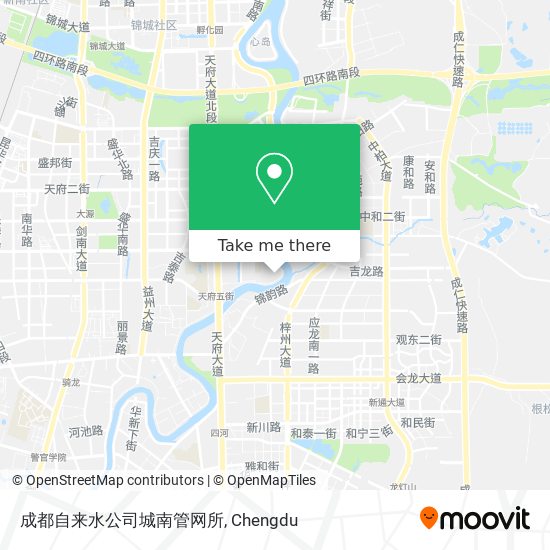 成都自来水公司城南管网所 map