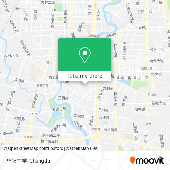 华阳中学 map