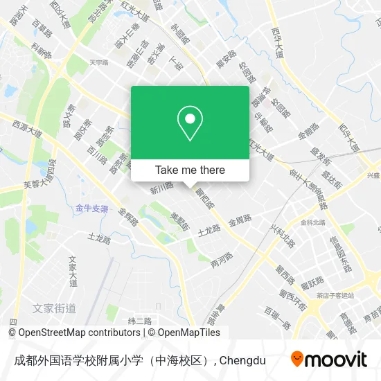 成都外国语学校附属小学（中海校区） map