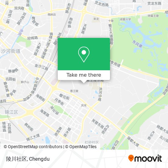 陵川社区 map
