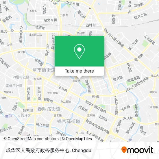 成华区人民政府政务服务中心 map