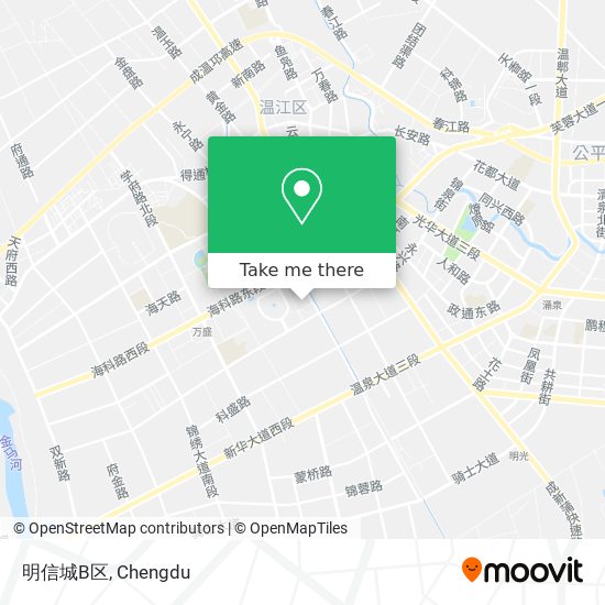 明信城B区 map