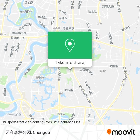 天府森林公园 map