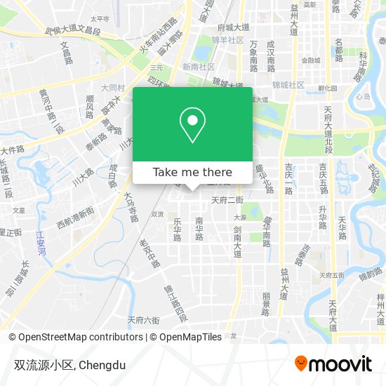 双流源小区 map