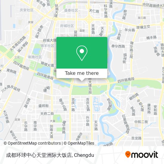 成都环球中心天堂洲际大饭店 map