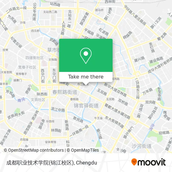 成都职业技术学院(锦江校区) map