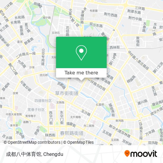 成都八中体育馆 map