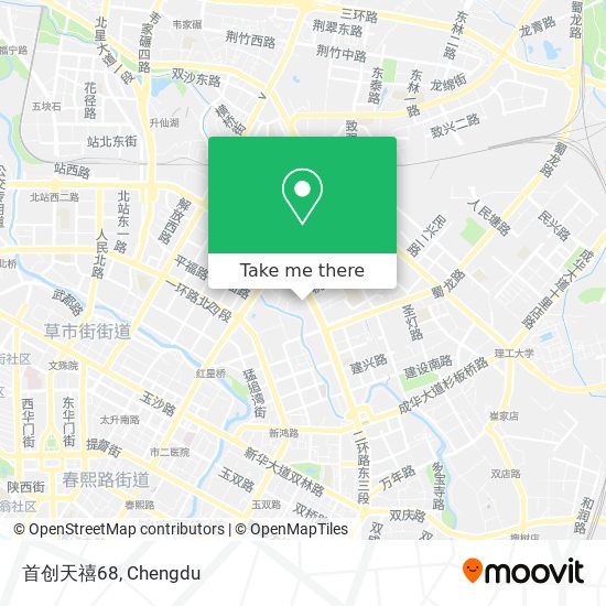 首创天禧68 map