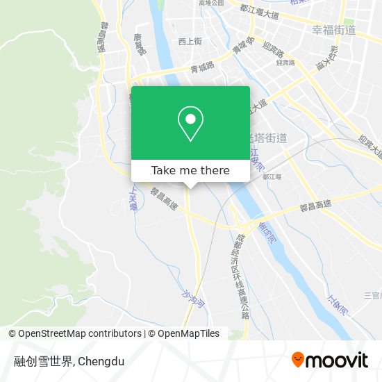 融创雪世界 map