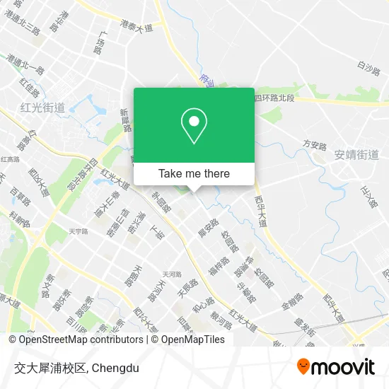 交大犀浦校区 map