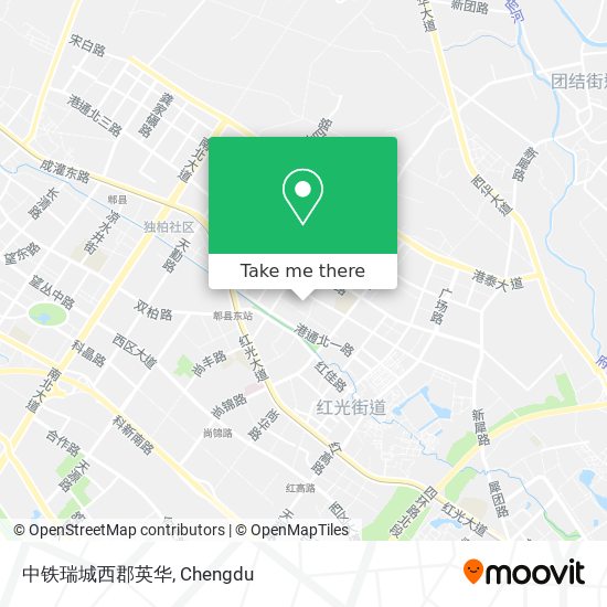 中铁瑞城西郡英华 map