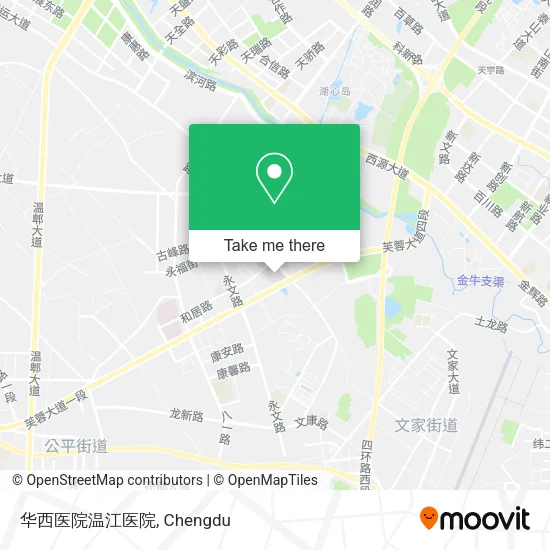 华西医院温江医院 map