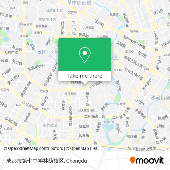 成都市第七中学林荫校区 map