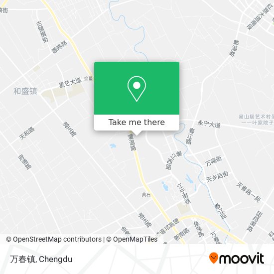 万春镇 map