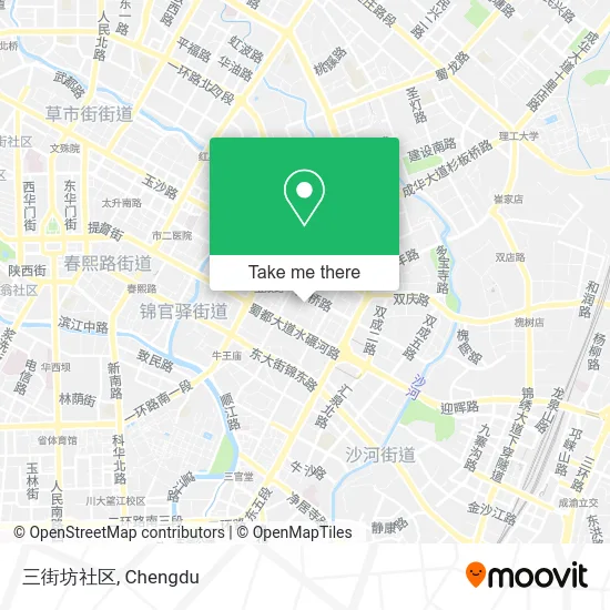 三街坊社区 map