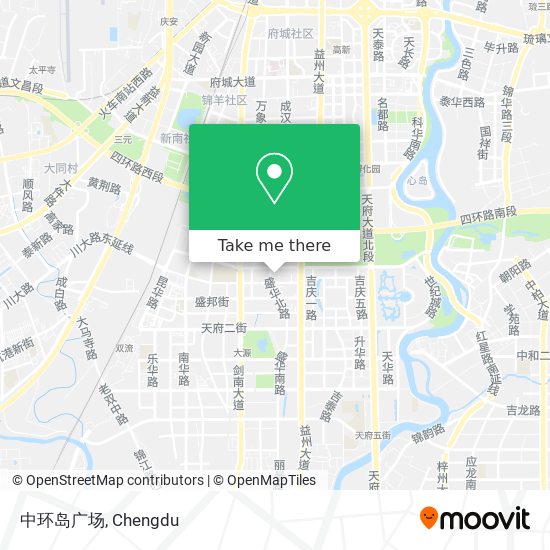 中环岛广场 map