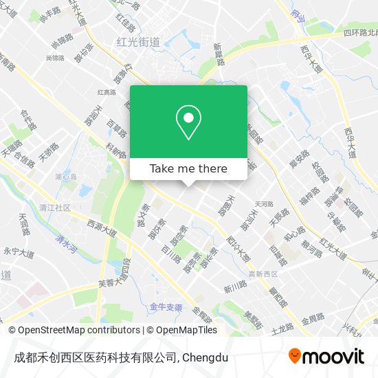 成都禾创西区医药科技有限公司 map